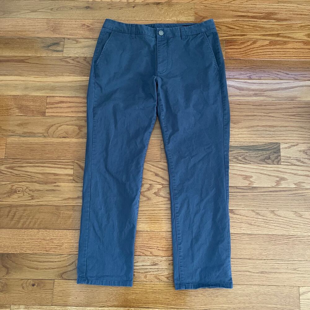 Bonobos Mens 34 Original Chino After Midnights Blue Slim Fit Pants Trousers